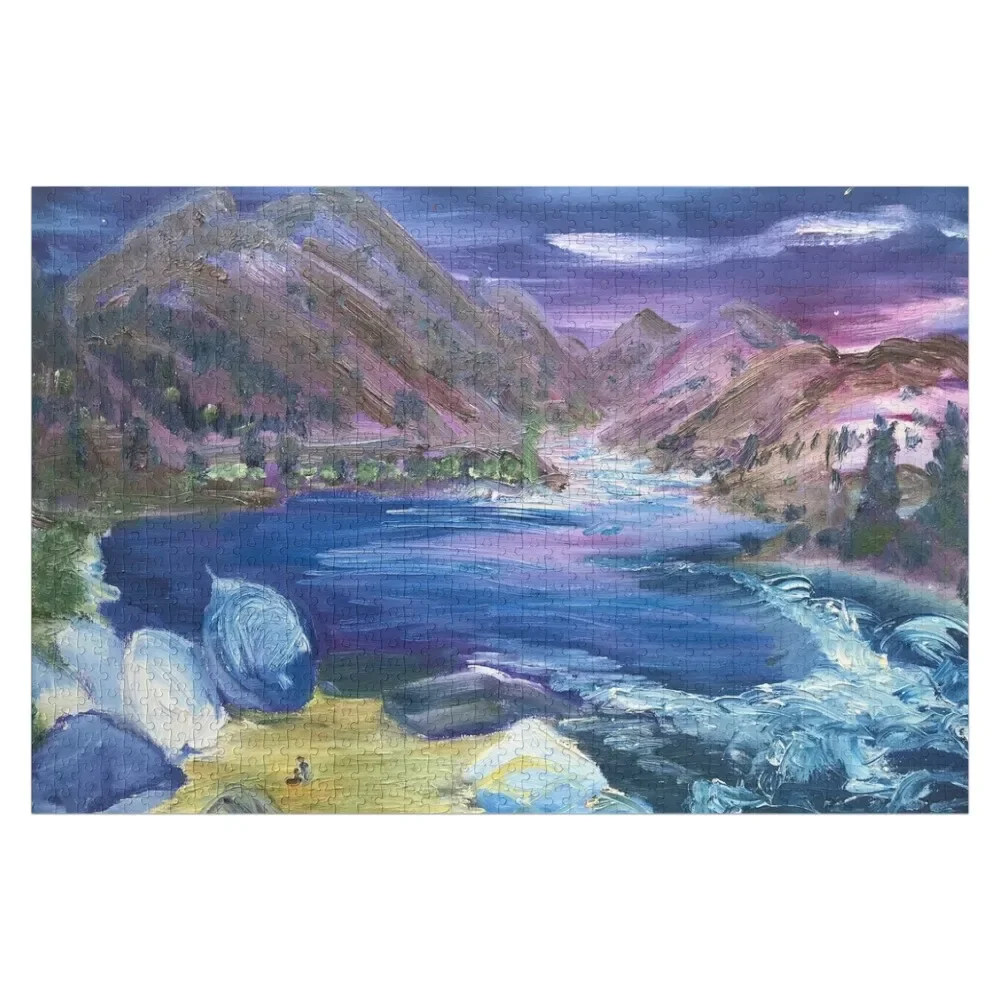

Ruby Creek Sunset - Salmon River, ID Jigsaw Puzzle Customized Picture Toddler Toys Personalised Jigsaw Custom Photo Puzzle