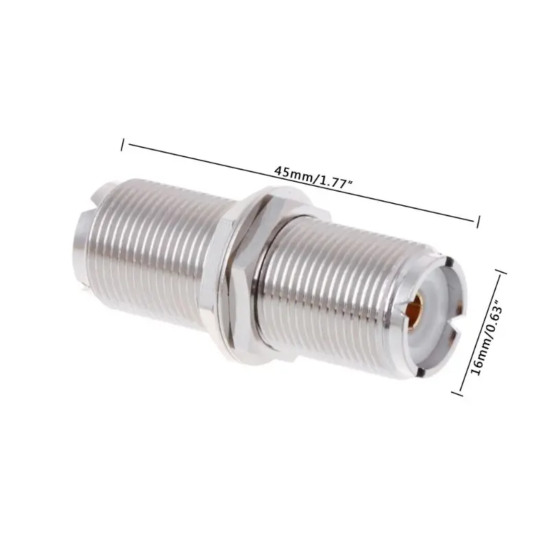 

UHF SO239 Female To Female Nut Bulkhead Panel Mount Adapter Connector Strai