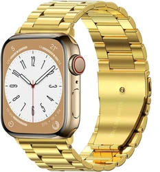 Premium Stainless Steel Metal Watch Strap - Elegant Bracelet Band for S10 46MM-42 44 45 49 (Gold)