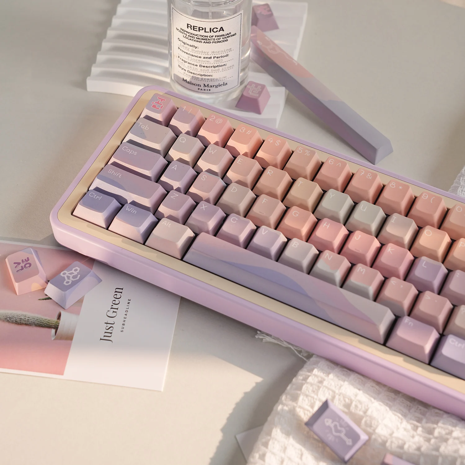 

Dopamine Keycaps PBT Dye-subbed 129Keys Cherry Profile For MX Switches Mechanical Keyboard Wooting A75 royal kludge rkr75