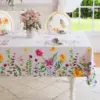 Spring Waterproof Floral Pattern Tablecloth  Kitchen Dining Table Decor Washable Table Cover Outdoor Picnic Party Wedding Decor 6
