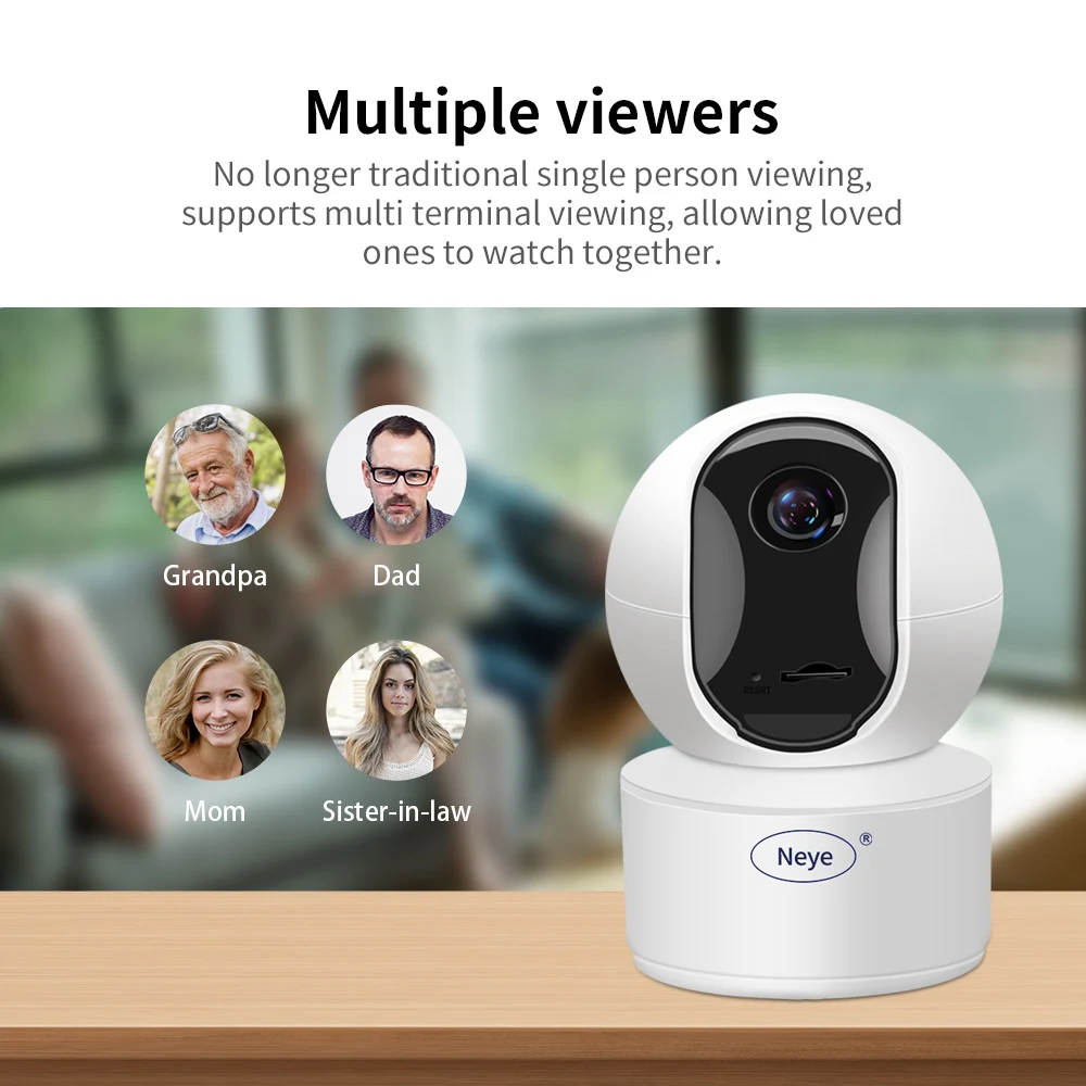 Neye 8MP 4K WiFi Network Camera Indoor Wireless Security Home