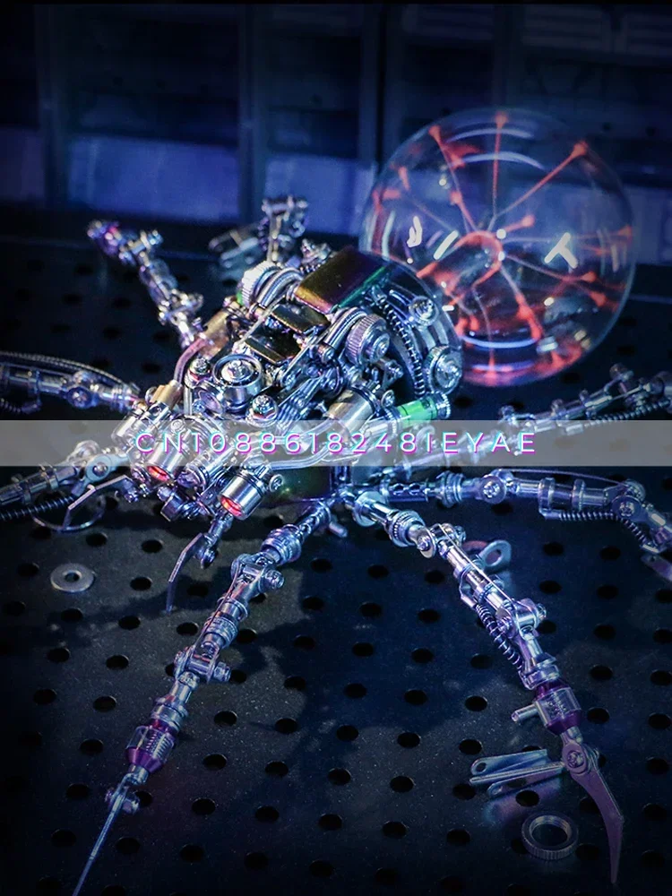 Mechanical 3d Metal Model Plasma Electrostatic Ball Ornament Party Spider Queen Tide Play Mecha