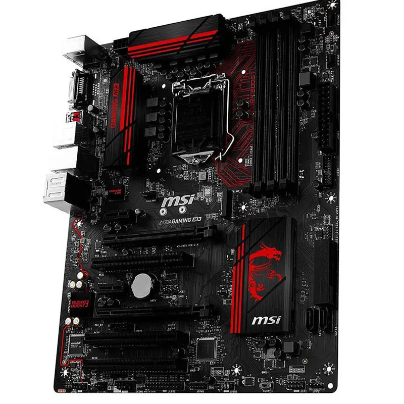Description Picture 4 of itemUsed MSI Z170A GAMING M3 LGA 1151 With Intel Z170 HDMI SATA 6Gb/s USB 3.1 ATX Intel Motherboard