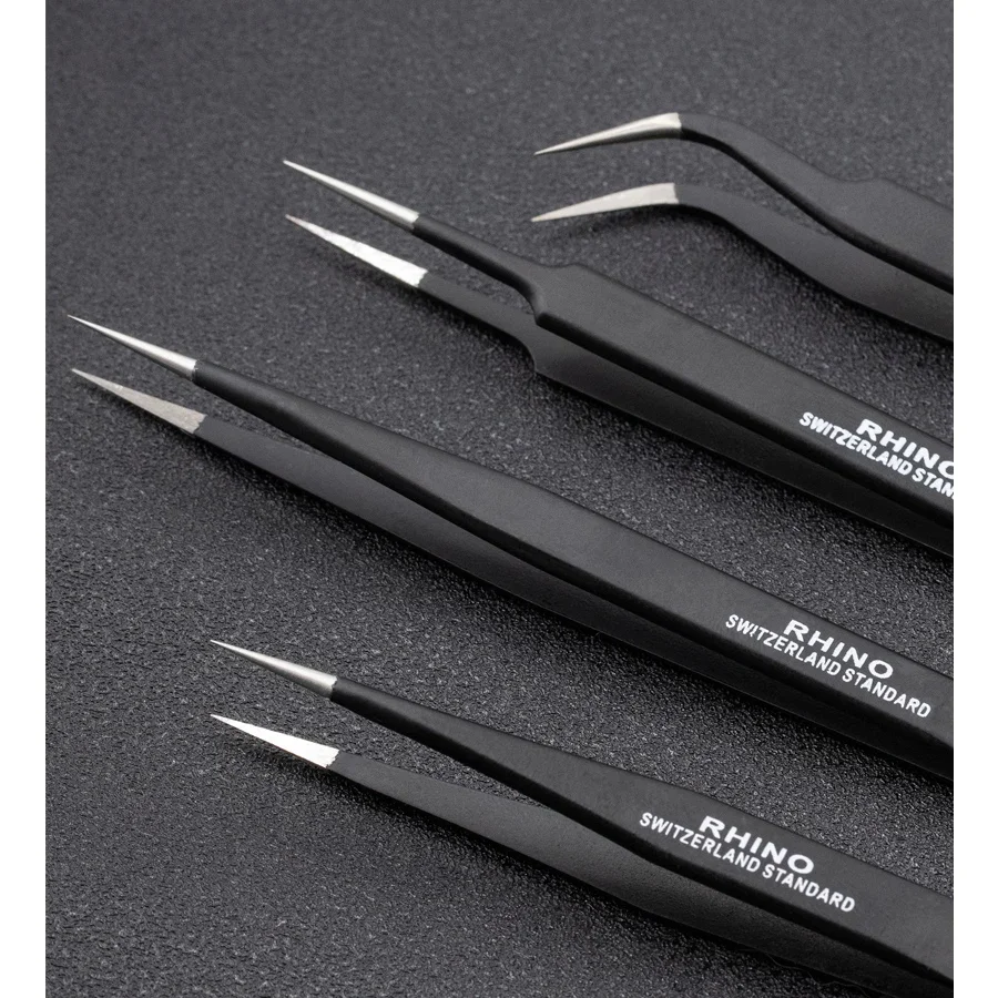 RH Japan Professional RHINO Tools Extended Tweezers Antistatic High Precision Super Hard for Watch and Cell Phone Repair