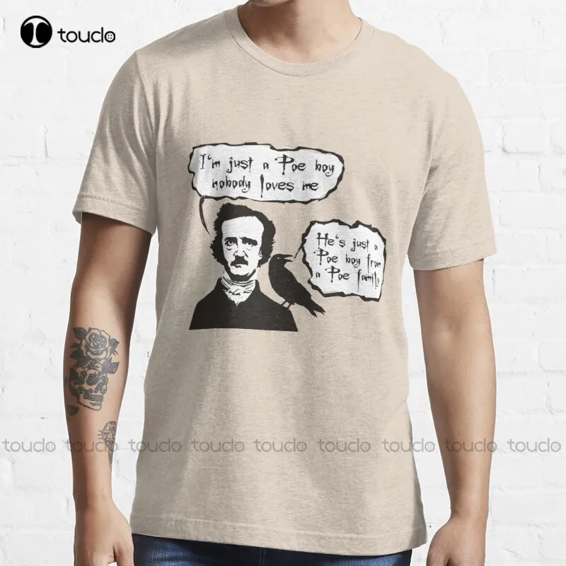 

Футболка мужская и женская хлопковая, рубашка с надписью «I Just A Poe», с принтом никто не любит меня, сексуальная, индивидуальный подарок для подростков, унисекс
