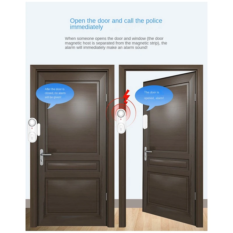 

1Set Smart Door Window Sensor Smart Home Door Detectors Door And Window Burglar Alarms Door Open Alarm