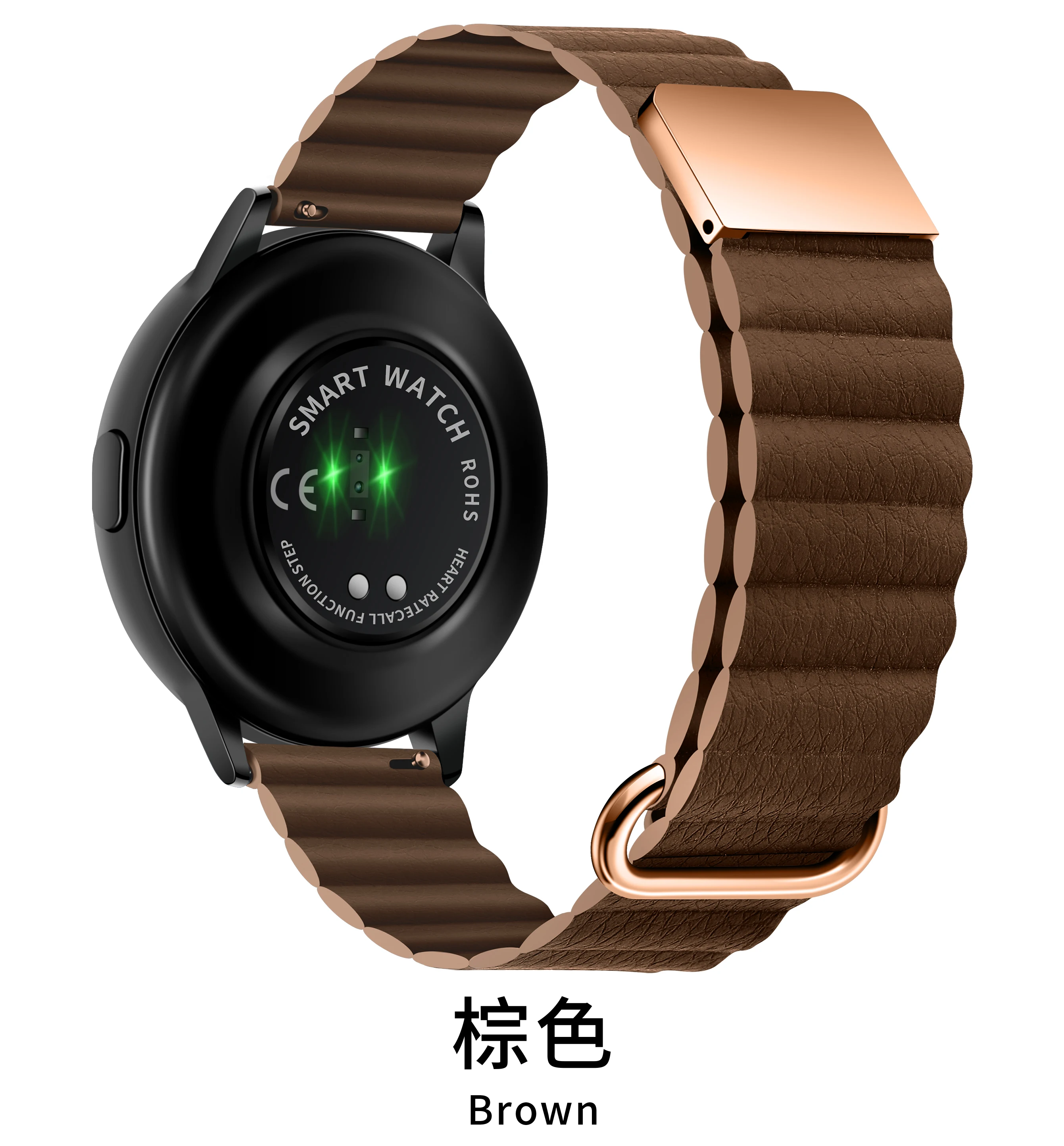 Magnetic Leather Wrist Strap with 20-22mm Width - Elegant and Versatile Bracelet Band