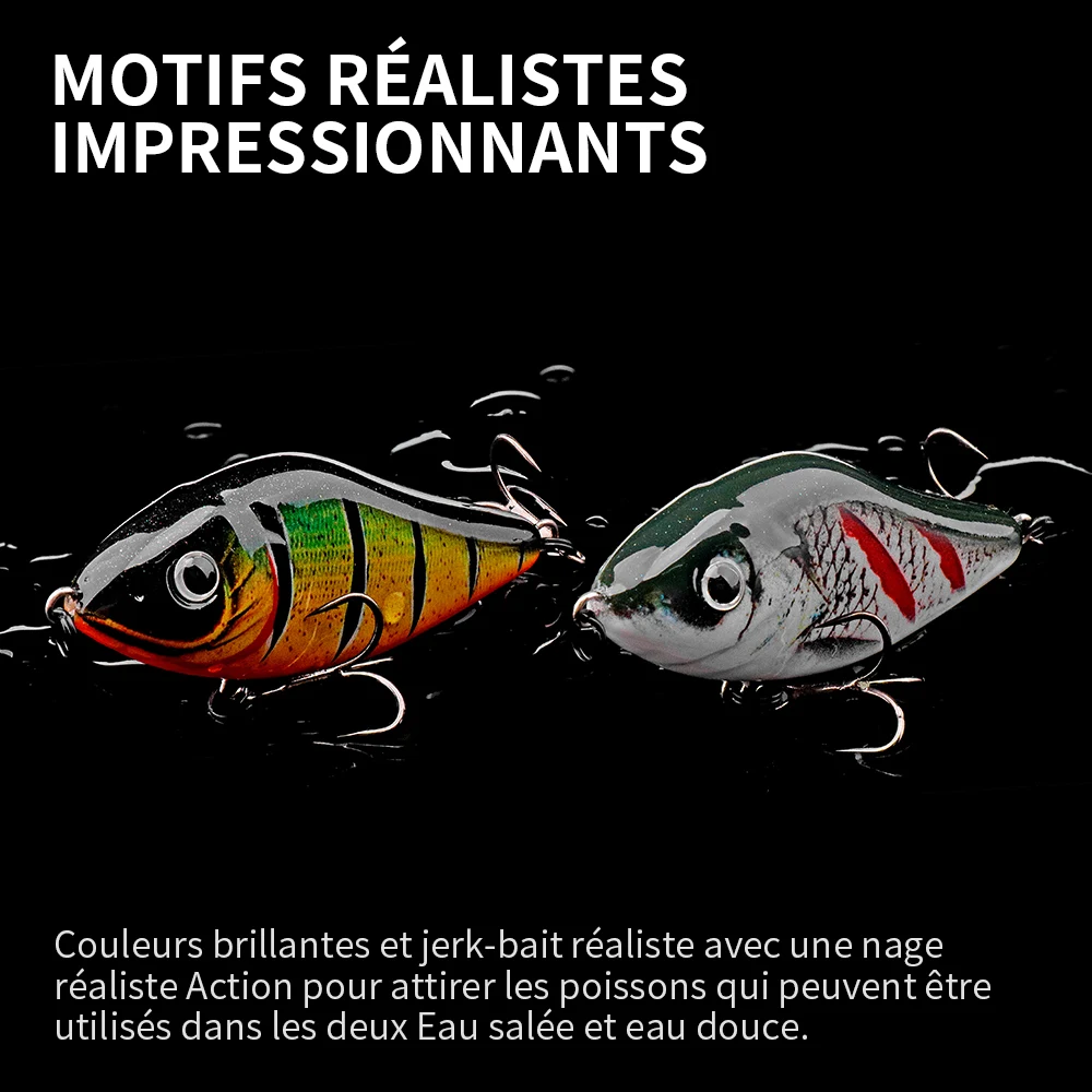 Leurre TREHOOK Jerkbait en ABS pour pêche en eau douce et salée, wobblers pour brochet, sandre, perche, bar, truite, dorade, maskinongé, gardon, doré, pêche en hiver