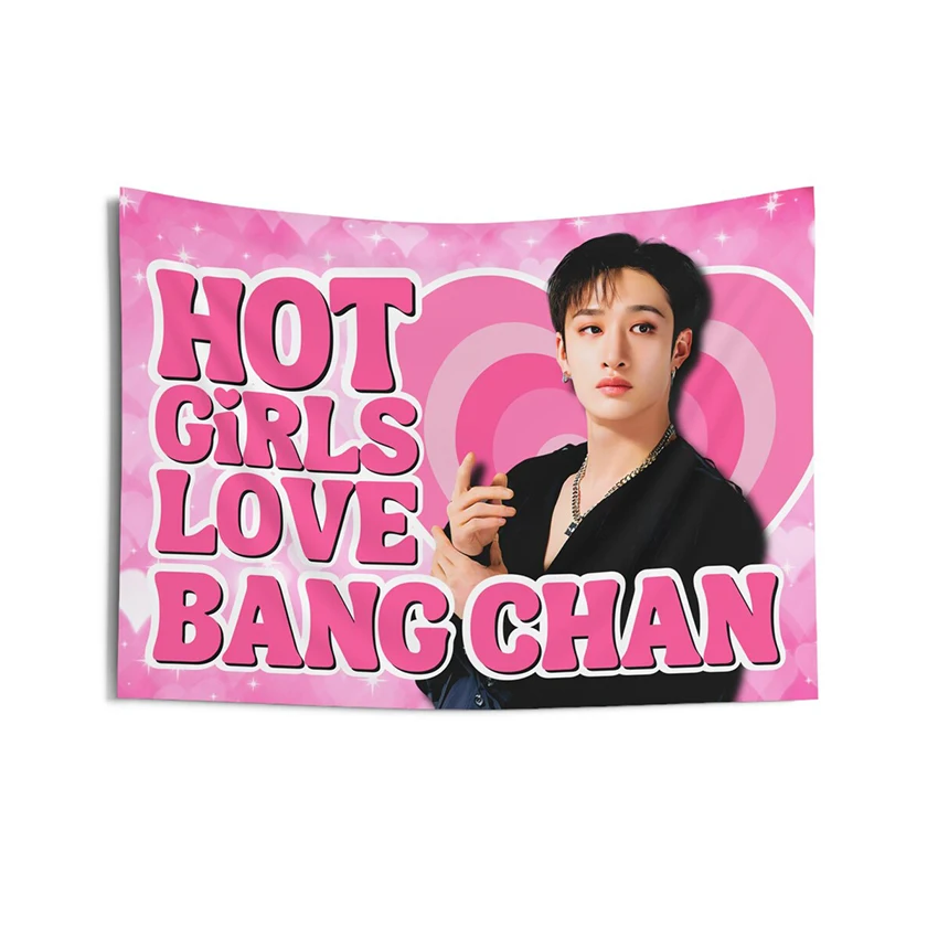 Chan Hot Girls Concert Banner Kpop Flag BANG CHAN LOVE Cool