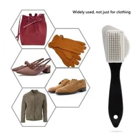 3 Side of Cleaning Brushes for Suede Leather Nubuck Three Side Cleaning Shoe Brush High Quality Black S Shape Boot Shoes 1