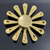 1Pc Gold Colour Series Decompression Fingertip Gyro Creativity Hand Spinner Alloy Metal Fidget Adult Kid Stress Relief Funny Toy 4