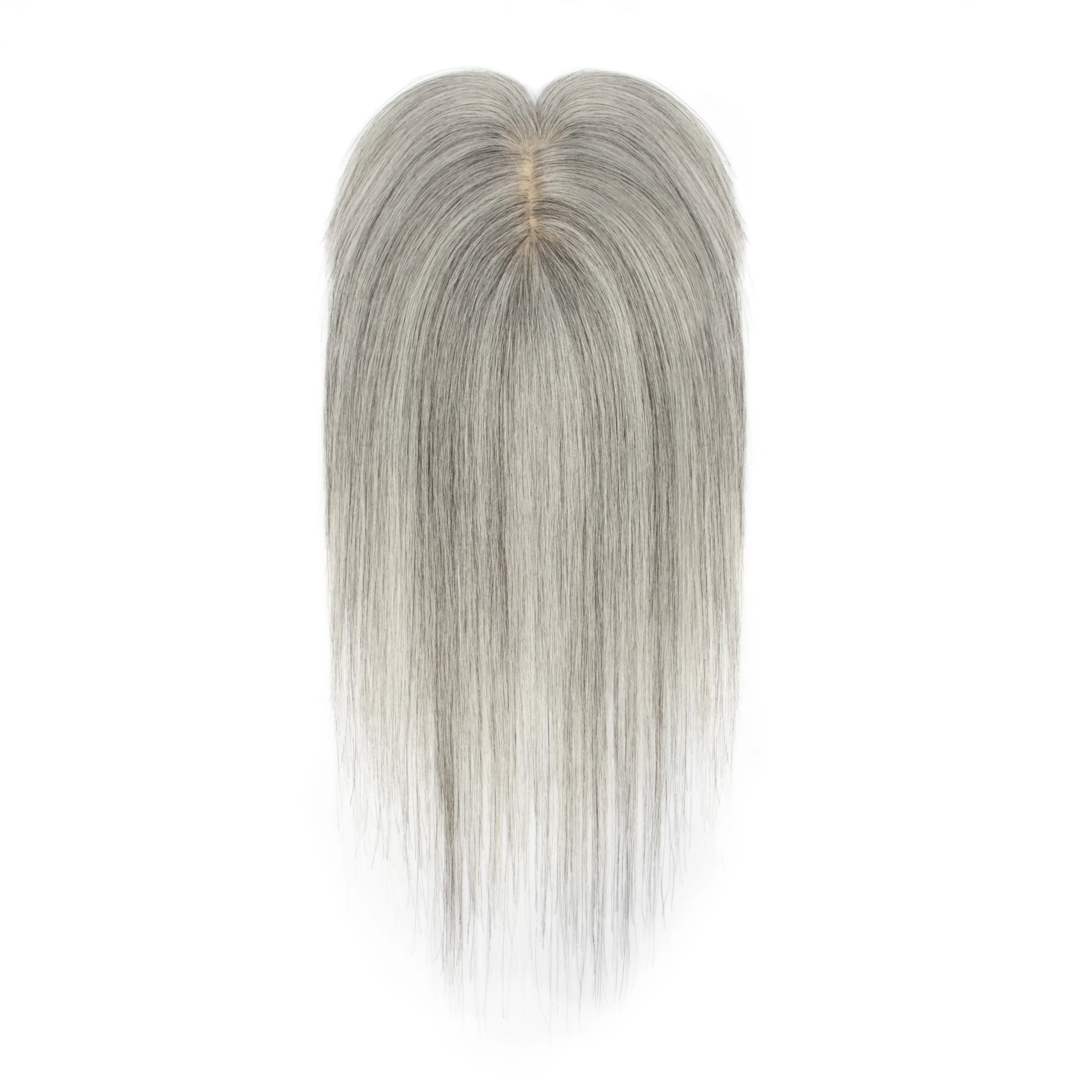 20cm 5cm*9cm Echthaar-Toupets für Frauen, Tägliche 3D-Haarteile mit Pony für dünner werdendes Haar, Unsichtbare Haarteile – Detail 9