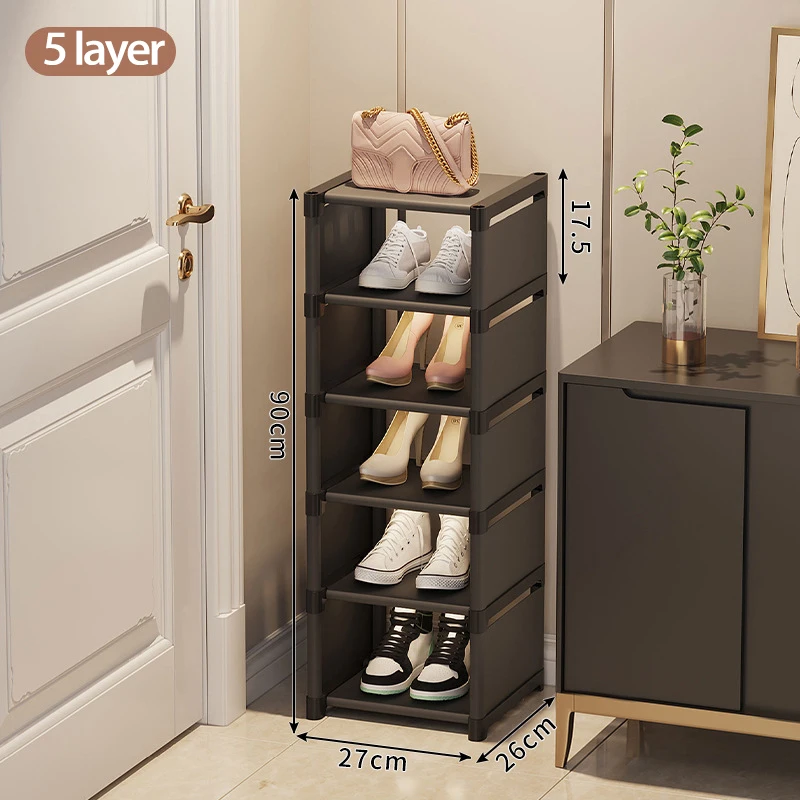 Multiple Layers Shoe Organizer Shoe Rack Organizer Space Saving Rack For Wall Corner Stackable Shelf Adjustable Saving Cabinet