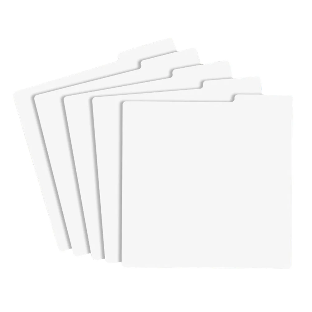 Acrílico Índice Divisor para CD Classificação, Cartão de Classificação, Alfabeto, Index Cards, Armazenamento, Tabela, 5 PCs