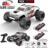 Hyper Go MJX 10208 V2 RC Car 1/10 2.4G 4WD 80KM/H High Speed Brushless Off-Road Vehicle Remote Control Drift Monster Truck Toys 1