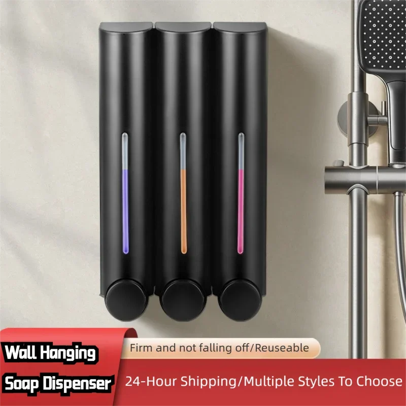 Lamgool 420Ml เครื่องจ่ายสบู่ติดผนังเครื่องจ่ายสบู่เหลวเจลอาบน้ําเครื่องจ่ายผงซักฟอกสําหรับอุปกรณ์ห้องน้ํา ﻿ 1