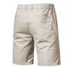 Embroidered LONSDAL Summer 100% Cotton Shorts for Men High Quality Casual Business Social Elastic Waist Beach Shorts 4