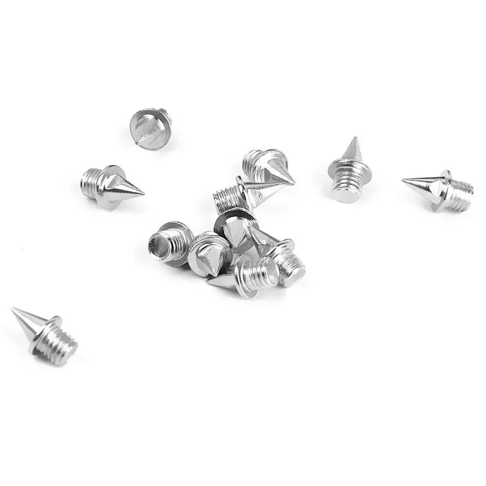 Description Picture 4 of item30 Pieces Silver Athletic Replacement Running Shoes 7mm Steel Track Short Spikes for Sprint Sports Sprint Shoes