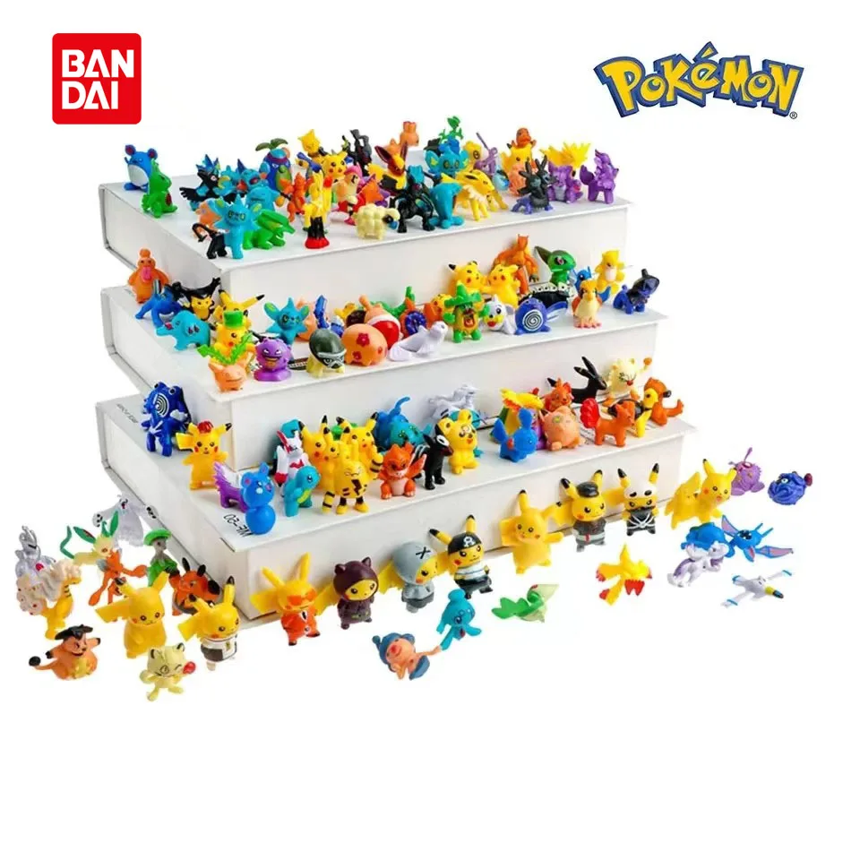 23CM24PcsPokemonFigurineActionFigurePikachuCollectGenuineKidsToysPokmonHoliday
