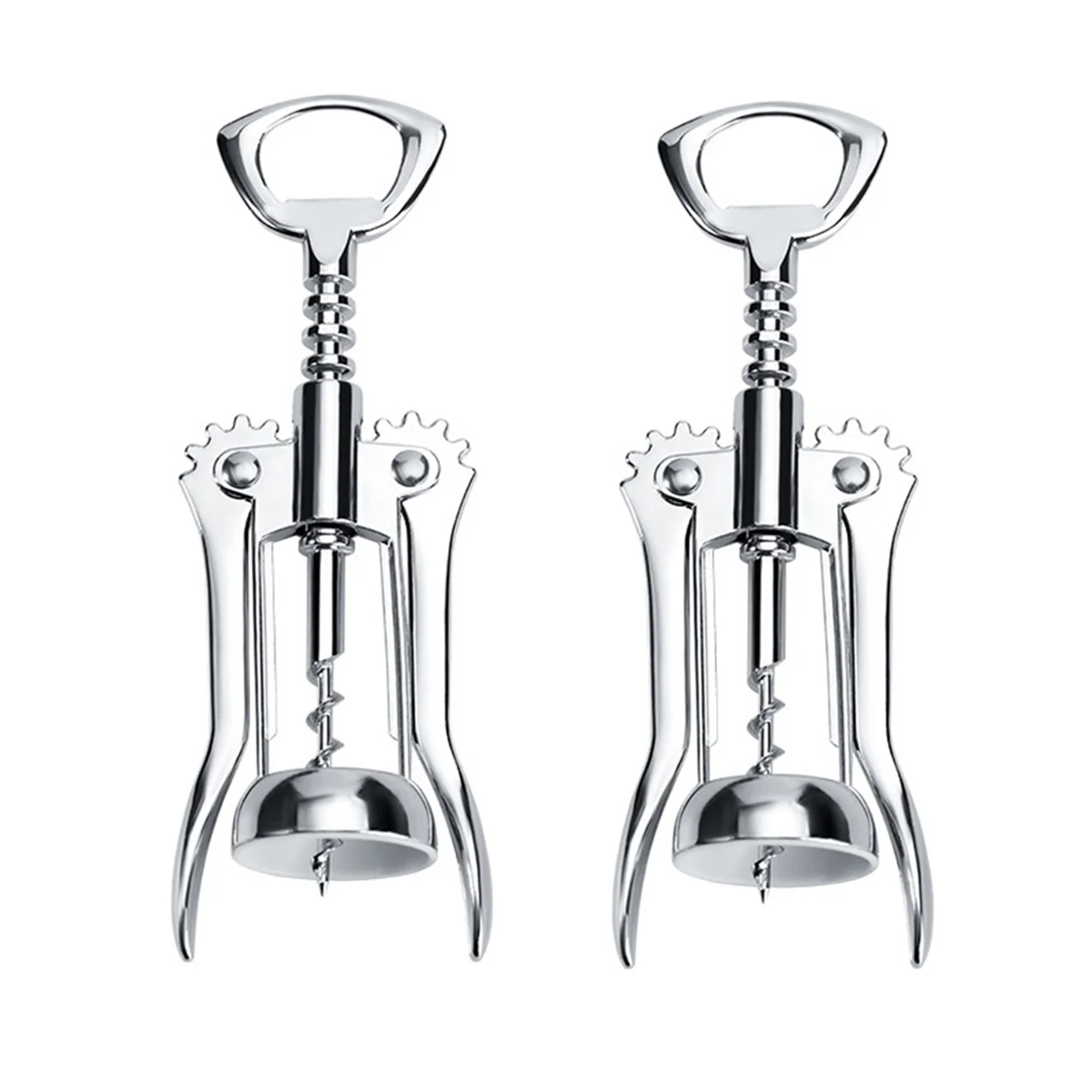 2 Pezzi Apribottiglie Per Vino Rosso Portatile In Acciaio Inossidabile Tipo Ala Sommelier In Metallo Cavatappi Per Vino Apribottiglie Cavatappi