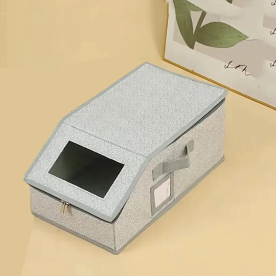 Foldable Zipper Baseball Cap Storage Box Non-woven Dustproof Storage Box Hat Storage Box Wardrobe Storage Boxes Storage