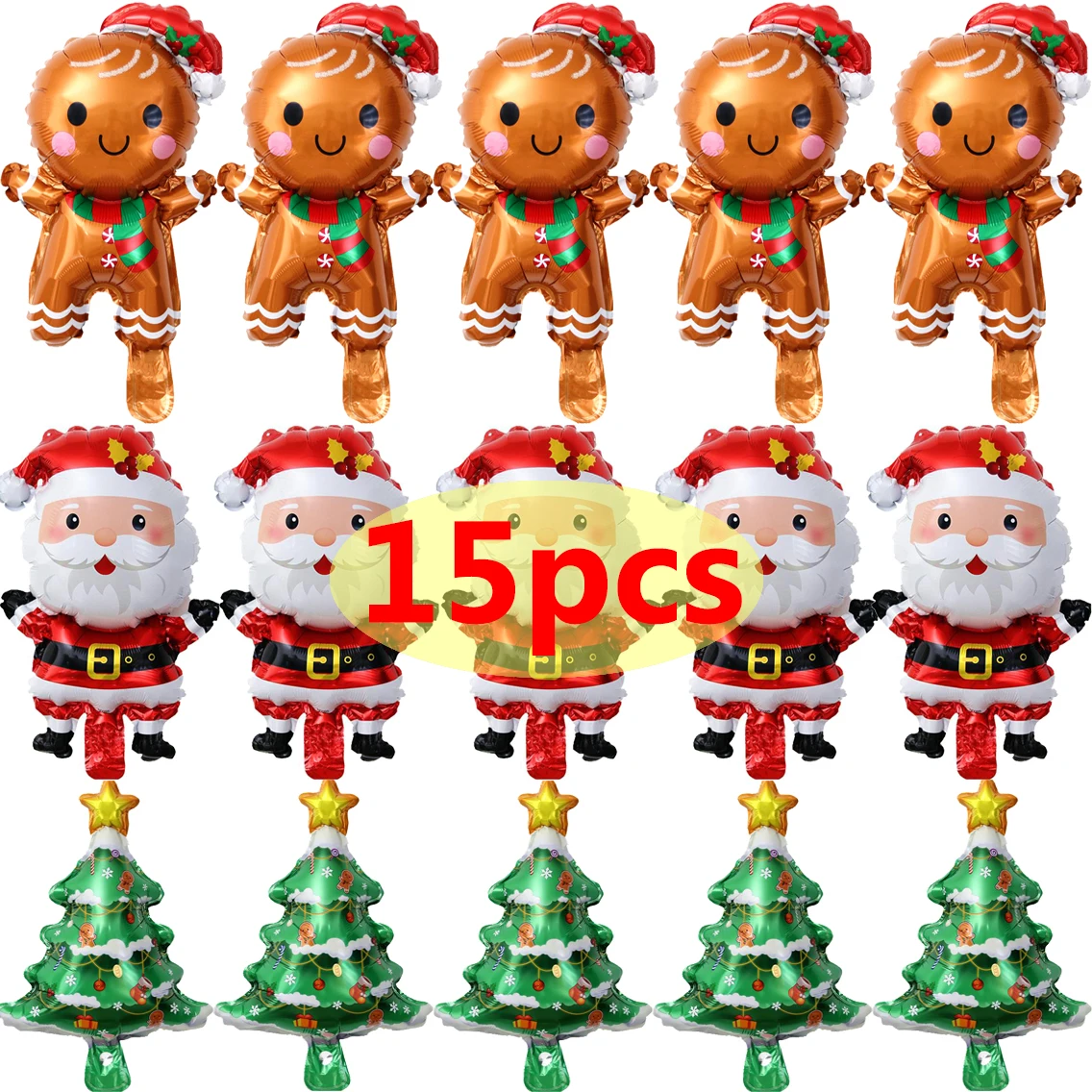 Omino pan di zenzero set 6 addobbi decorazioni natalizi per albero natale oro rosso caramelle dolci candy in plastica | Leroy Merlin