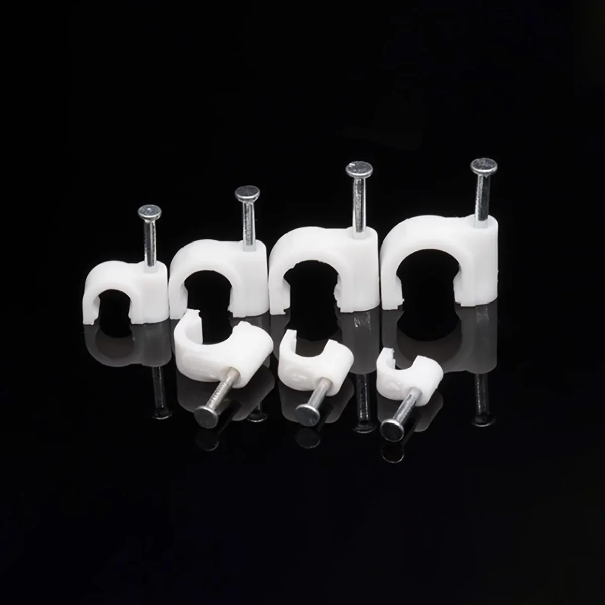 Description Picture 6 of itemSteel Nail Wire Clip Circular Fixing Network Cable Processor