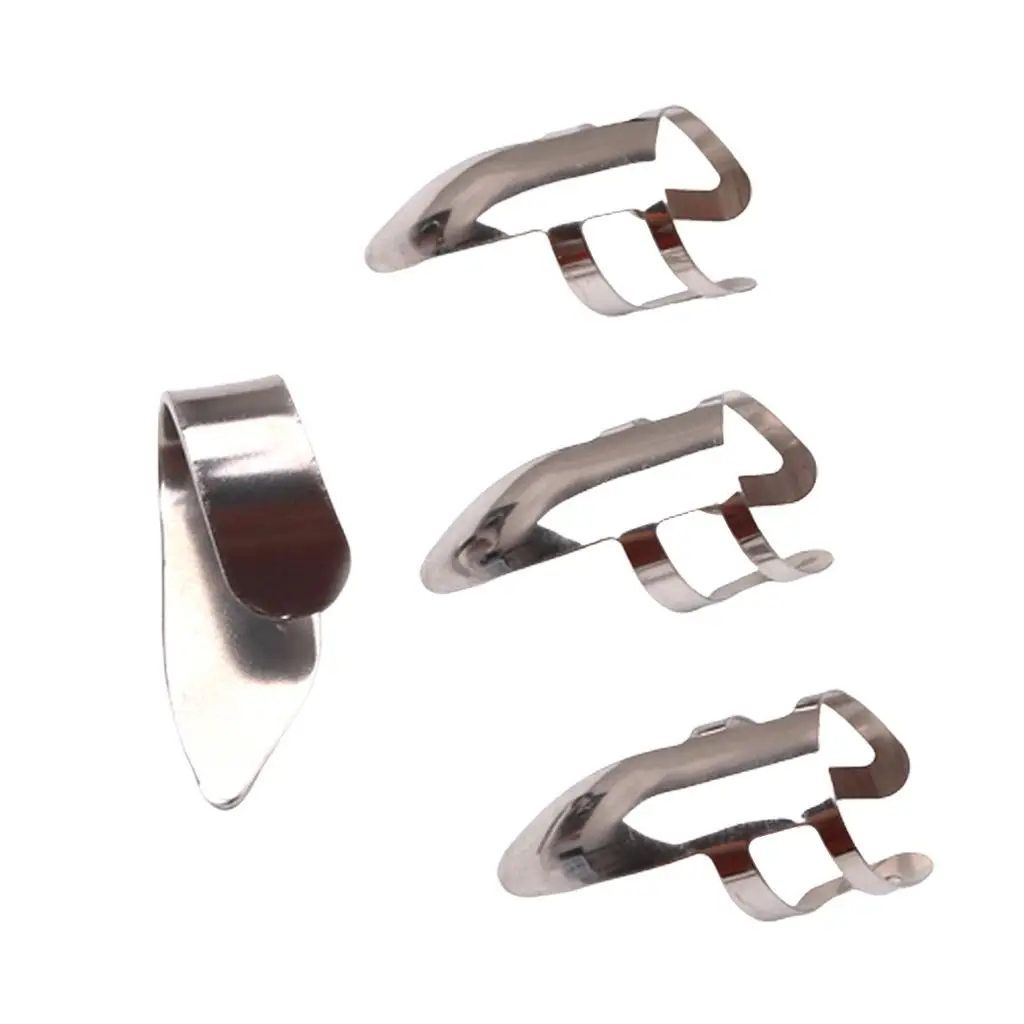 Steel Finger Picks & Thumb Pick Set for Guitar Ukulele String Instrumental