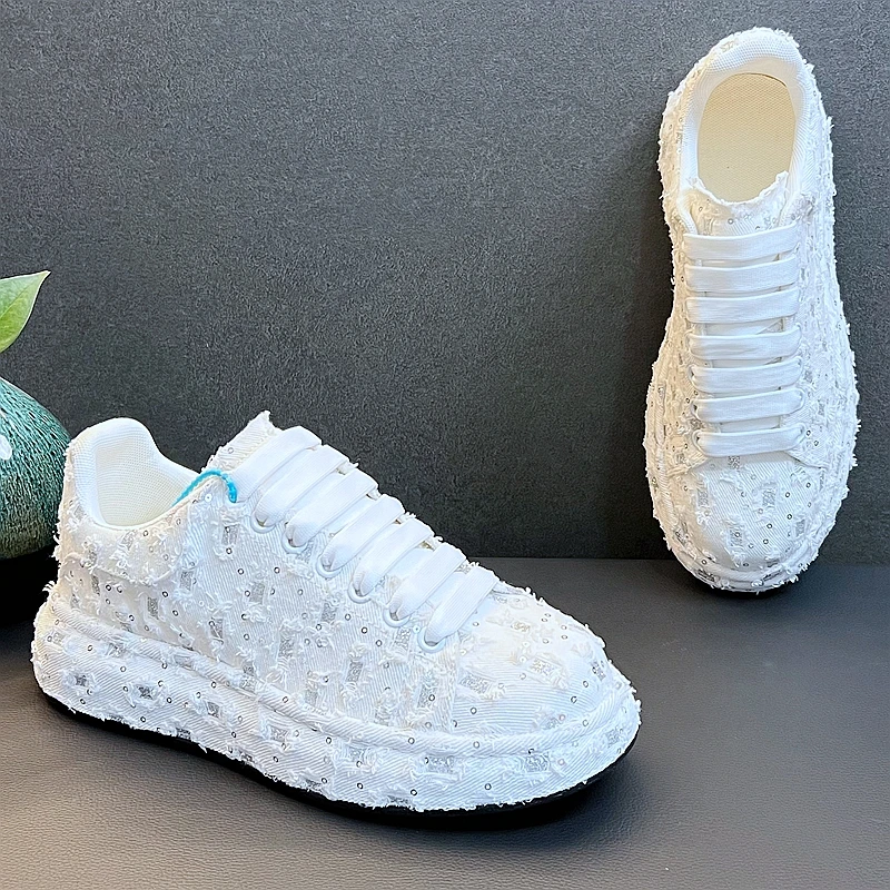 New Arrival Men Fahsion Causal Canvas Board Shoes Spring Autumn Luxury Designer Green Youth Trending Thick Bottom Sneakers 5