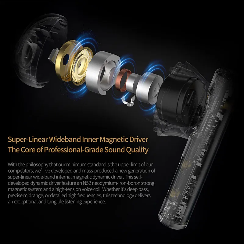 Wireless Earbuds Wireless Bluetooth Headphones Bluetooth Earphones Wireless Bluetooth Earphones Wireless Earphones In Ear Earphones KZ Carol TWS Bluetooth 5.3 Earphone 6 MIC Active Noise Canceling True Wireless waterproof Stereo HiFi in-Ear Earbud