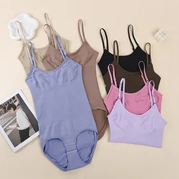 Women Slimming Shapewear Seamless Slimming Butt Lifter Full Body Shaper Smooth Out Bodysuit Open Crotch High Elastic Body Suits 1