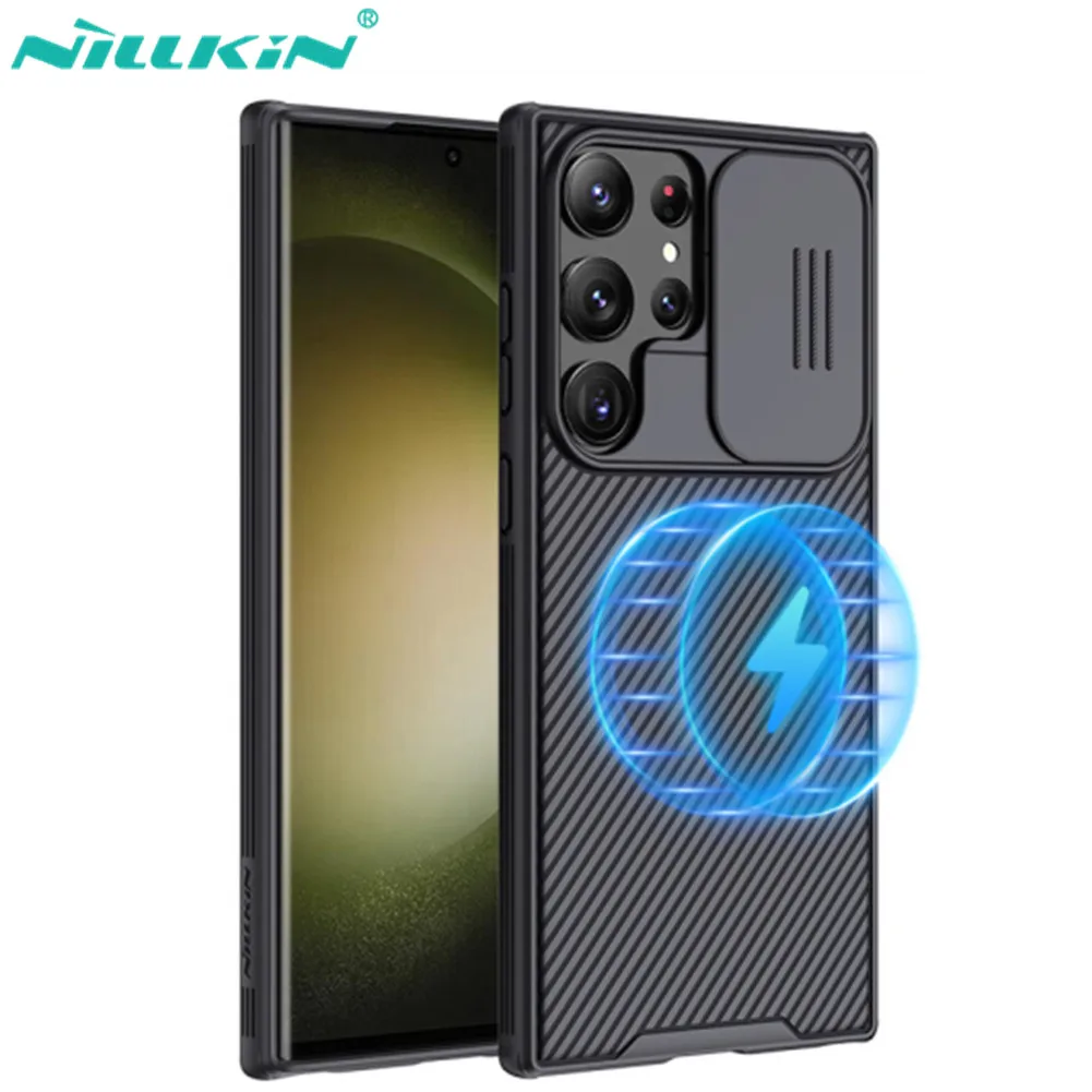 

Чехол Nillkin для Samsung Galaxy S23, ультрамагнитный чехол CamShield Pro, чехол для объектива камеры, защитный чехол для Samsung S22 Ultra