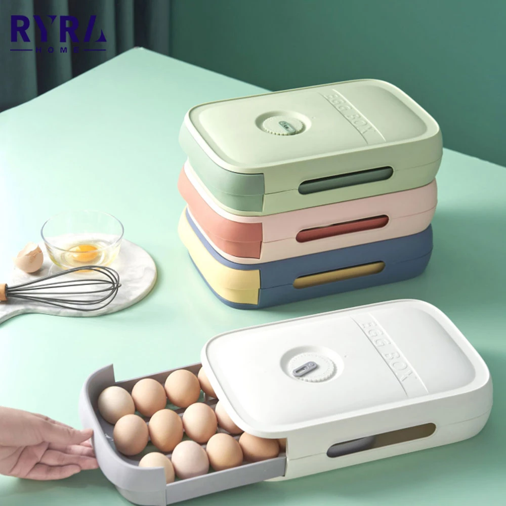 Refrigerator Fresh-keeping Egg Box Drawer Type Refrigerator Storage Boxes Keeping Dumpling Organizer Household Kitchen Supplies Storage Boxes & Bins near me