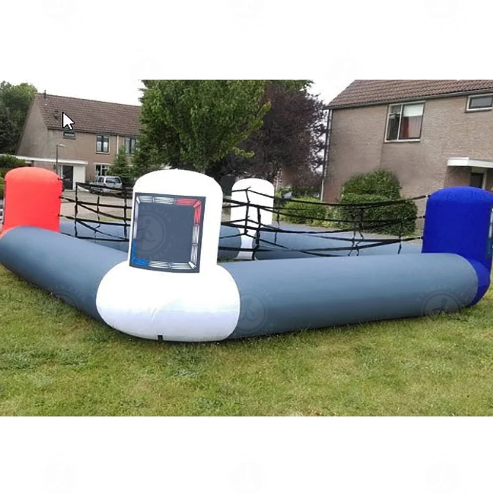 Ultimate Challenge Boxing Game Durable Material Safe Play Zone Inflatable Boxing Ring For All Ages