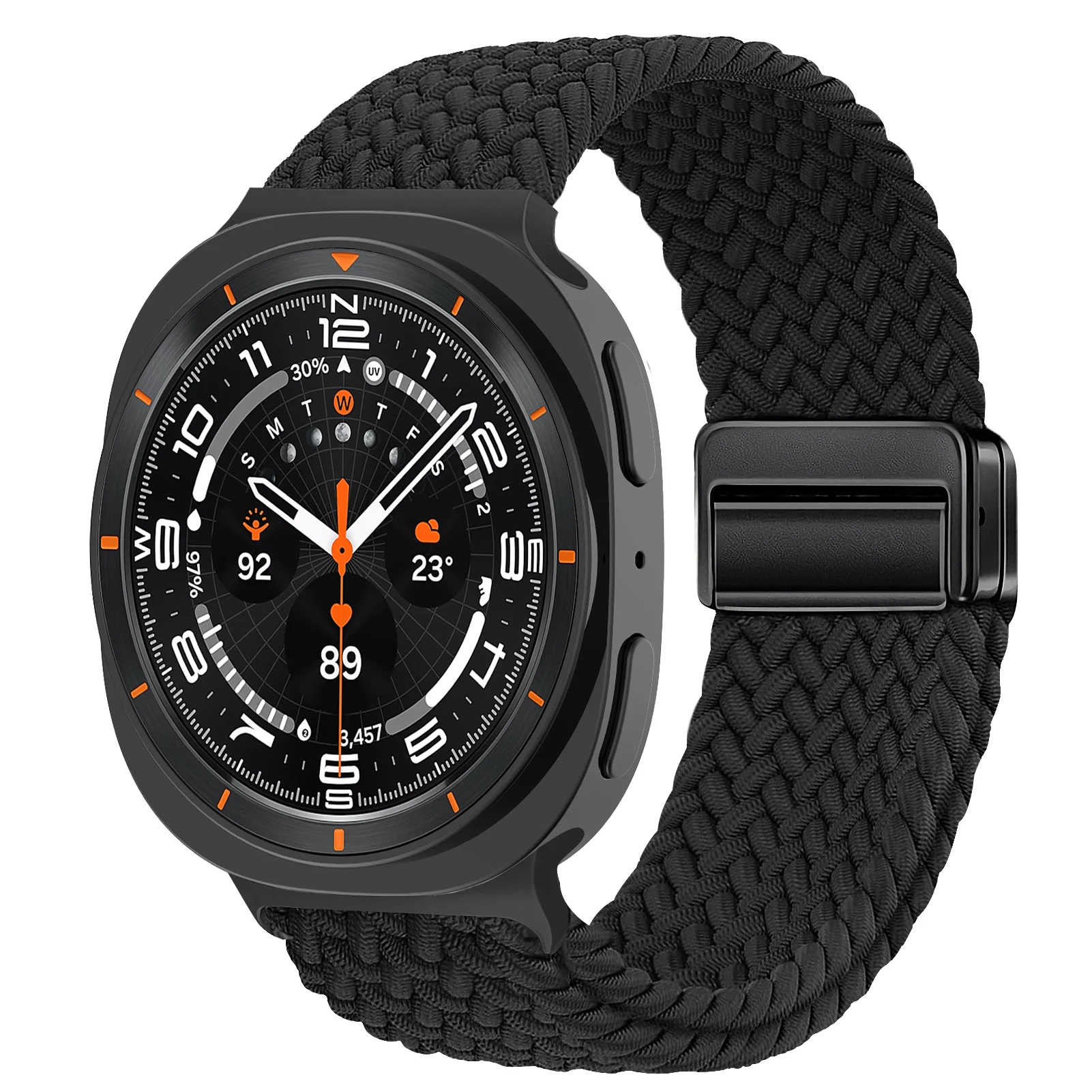 Magnetic Braided Nylon Watch Band Bracelet - Universal Fit