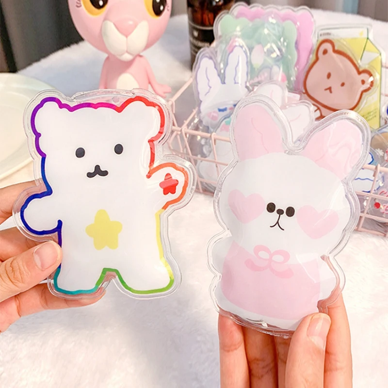 1PC PVC Cute Gel Hand Warmer Portable Self-heating Instant Heat Hand Warmer Reusable Lightweight Instant Heat