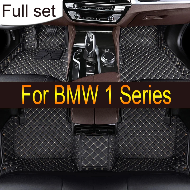 

Car Floor Mats For BMW 1 Series MK2 F20 2012~2019 Carpets Rugs Protective Pad Luxury Leather Mat Car Accessories 116i 118i 116d