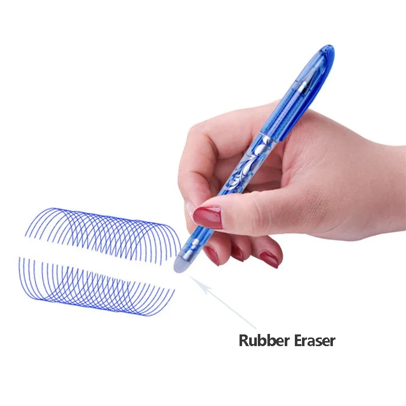 Erasable Gel Pen Set with 0.5mm Needle Tip - Smooth Writing Office and School Supplies
