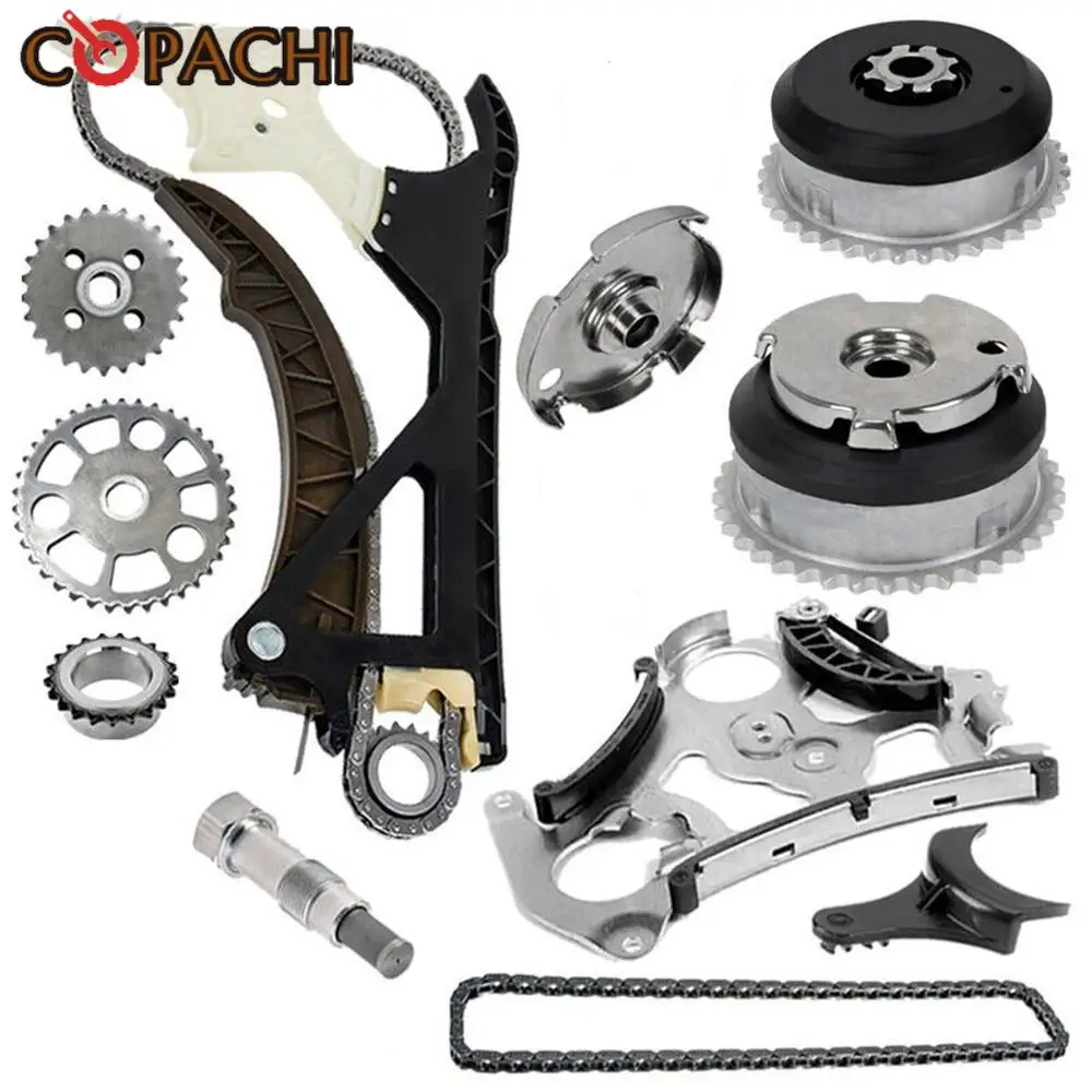 Timing Chain Kit Guide Rail Assembly Engine Intake Exhaust Camshaft