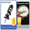 LUFVEBUT Slow Juicer Vegetables And Fruits Electric Juice Extractor Squeezer 200W Power Easy Wash Slow Masticating Juicer 4