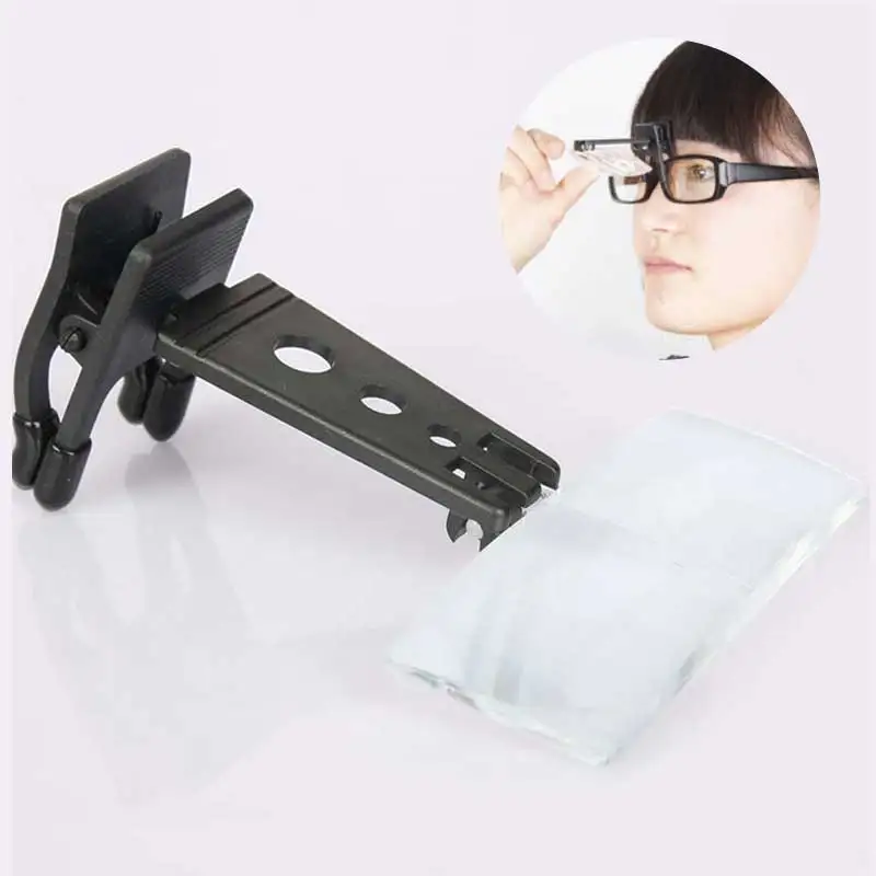 

1.5X 2.5X 3.5X Hands Free Magnifying Glass Reading Loupe Magnifier Clip 3 Lens