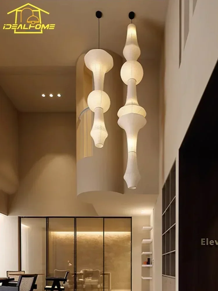 Japanese Design Akari Noguchi Yong Pendant Lights LED E27 Wabi-sabi Modern Hanging Lamp for Living Room Sofas Home Decor Bedroom