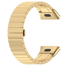 Luxury Stainless Steel Butterfly Buckle Metal Watch Band Strap Bracelet - Mi Watch Lite 3 (Gold)