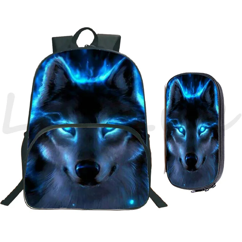 

Рюкзак для мальчиков и девочек с изображением животных, Льва, волка, школьная сумка, дорожный рюкзак, Студенческая сумка для книг, Детский рюкзак с волком, школьный подарок