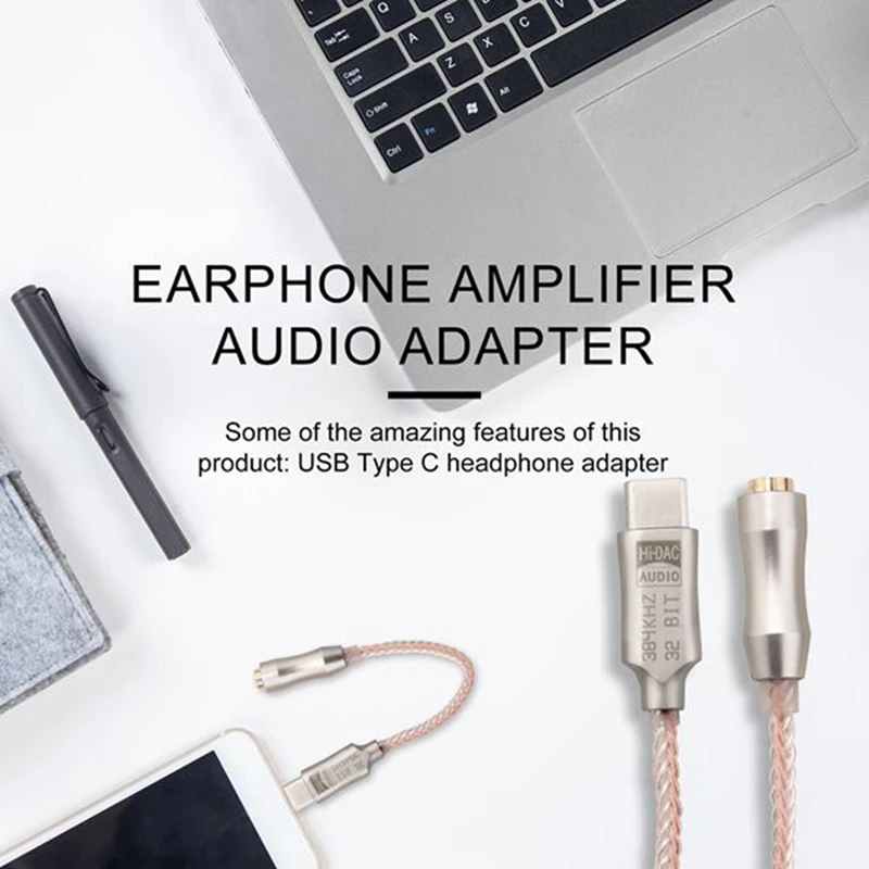 C타입 DAC 어댑터, USB 어댑터 인터페이스, ALC5686 하이파이 DAC 헤드폰 앰프, 디지털 오디오 디코딩 이어폰 컨버터