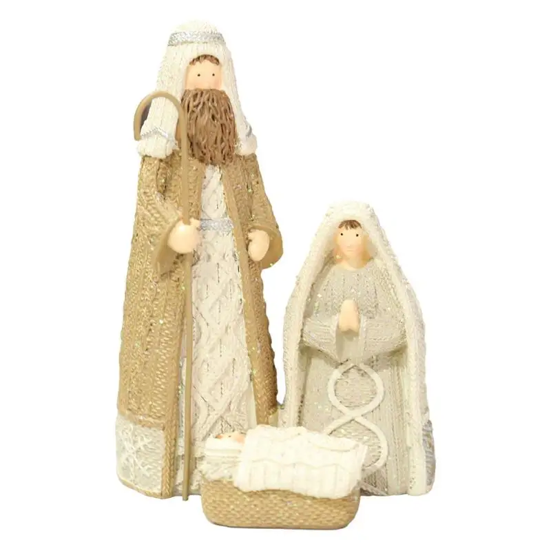 

Nativity Scene Christmas Figurines Holy Family Figurine Christmas Decorations Catholic Christian Desktop Decor Home Decoration