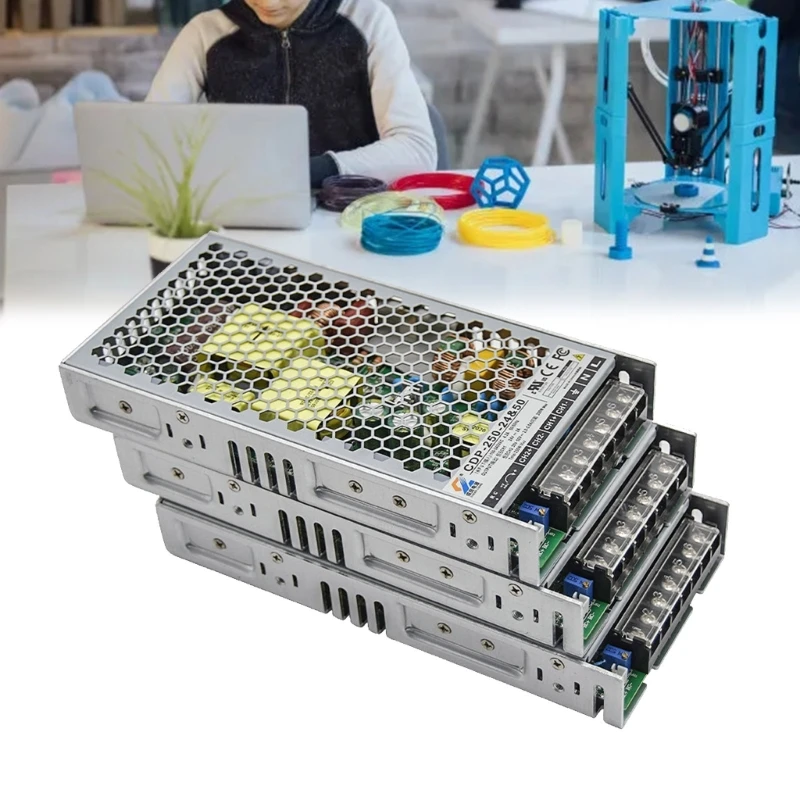 3D 프린터 액세서리  전원 공급 장치 보드, CDP-250-24 및 50, 110V, 240V, 이중 출력, 신뢰성 있고 효율적