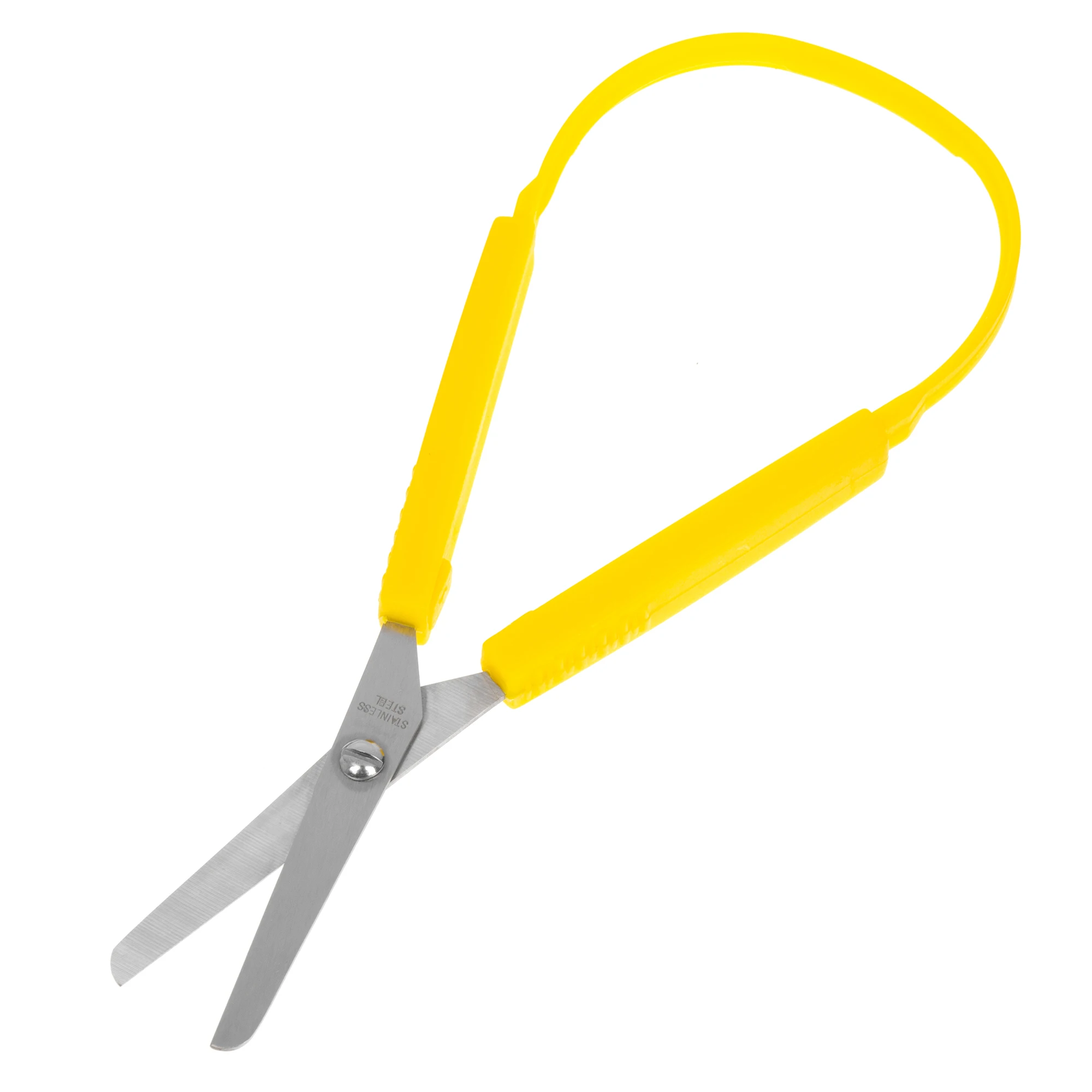 School Smart Loop Scissors, 8 in, Yellow