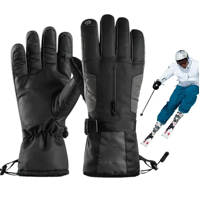 

Men Winter Waterproof Cycling Gloves Winter Gloves Outdoor Sports Running Motorcycle Ski Touch Screen Gloves Warm Full Fingers